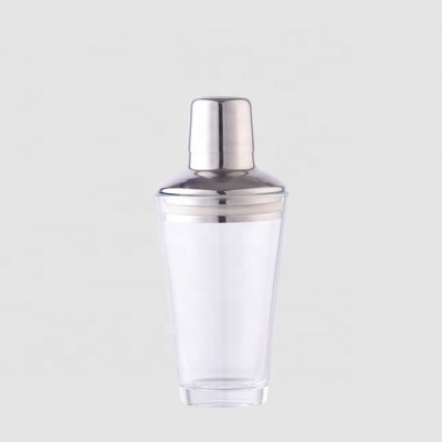 OUYADA 280ml stainless steel glass cocktail shaker