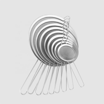 Factory Direct practical hand cooking stainless steel conical kitchen pass gadget oil strainers